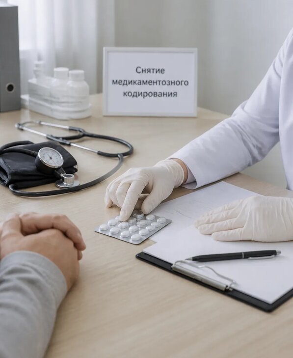Снятие медикаментозного кодирования в Ртищеве от 5108 р. | Медзона